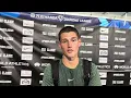 Cam Myers after winning the Bowerman Mile and taking the sting out of the kickers