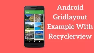 Android Gridlayout Example With Recyclerview Demo