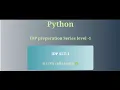 CCBP Python IDP Set - 1 Coding Answers NxtWave