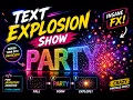INSANE Neon Word Explosion Particle Text Animation in JavaScript
