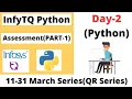 Infytq Preparation 2022 Python Assessment 1 Infytq Practice Crack it