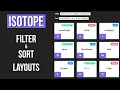 Isotope JQuery Plugin Filtering Sorting Layouts