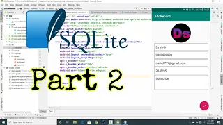 SQLite Database Android Studio Part 2 for beginners android tutorials dsvirdi