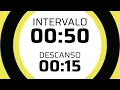 50 second with 15 seconds break No music