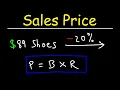 GED Math Word Problem - How to Calculate the Sales Price on Running Shoes Given the Percent Discount