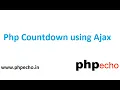 Php Quiz timer using ajax Ajax Countdown With Session