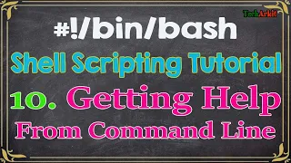 Shell Scripting Tutorial-10 Getting Help from Command Line Interface Tech Arkit