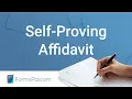 Self-Proving Affidavit - GUIDE
