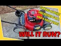 Troy Bilt 21 Self Propelled Bagger Mower 190 CC Brigggs And Stratton Will It Run
