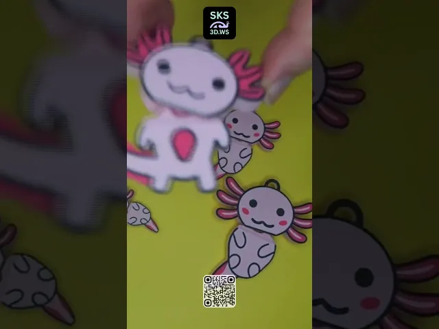 Axolotl Wiggle Keyring video thumbnail