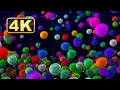 4K Colorful Falling Balls with Relaxing Music Abstract 1 Hour Satisfaying for Relaxing