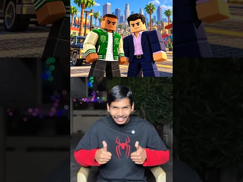 Gta V Franklin And Micheal Roblox Main Aa Gaye 🤔🤯 #shortsfeed