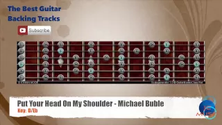Download 🎸 Put Your Head On My Shoulder - Michael Buble Guitar Backing Track with scale chart MP3