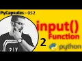 Python Function input Part2 -