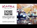 Karma Sushi Lychee Martini Drink Feature