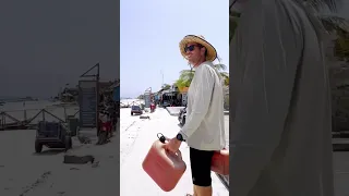 Always an interesting adventure trying to find fuel on these islands! ⛵️ #sailingfamily #boatlife