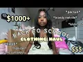 1000 BACK TO SCHOOL CLOTHING HAUL Edikted Hollister Brandy Melville etc