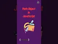 math object in javascript objects in javascript tutorial in 1 minutes