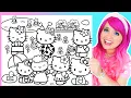 Coloring Hello Kitty Coloring Pages Hello Kitty Fifi Joey Spring Flowers Frogs Coloring s