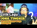 Download Lagu Lirik Joko Tingkir ngombe dawet menuai protes,!