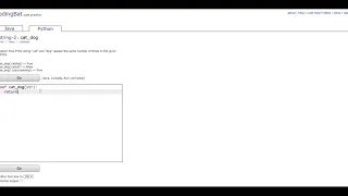 String-2 cat - dog Python Tutorial codingbat com