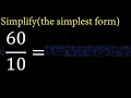 Simplify and reduce to the simplest form