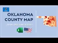 Oklahoma County Map in Excel - Counties List and Population Map