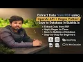Extract Data from PDF using OpenAI API Regex Pattern Save to Database in Bubble io