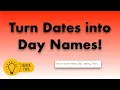 Convert Dates into Weekday Names in Alteryx Fast Easy