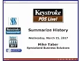 Keystroke Live 17 - Summarize History