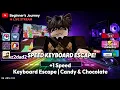 WORLD TOP 10 ACHIEVED Level 848 1 89 SXD Speed Roblox Speed Keycap Escape
