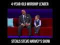 4-Year-Old Worship Leader Steals Steve Harvey's Show!