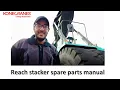 Kone cranes Reach stacker spare parts manual studying