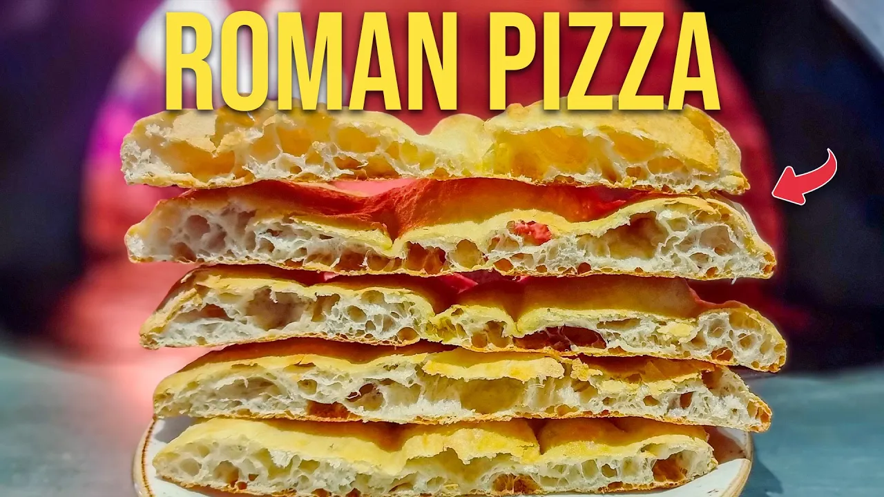 How to Make ROMAN PIZZA Like a World Best Pizza Chef - PIZZA IN PALA