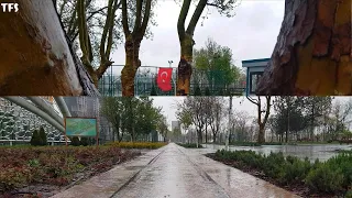 the magic of baskent millet park in the rain ankara turkey