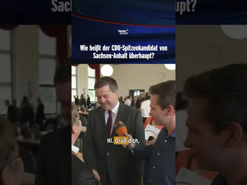 Wie heißt der CDU-Spitzenkandidat von Sachsen-Anhalt überhaupt? | heute-show #shorts