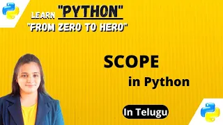 Scope in Python Explained in Telugu