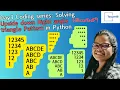 Day3 Coding series Solving Upside down Right angle triangle Pattern in Target45Telugu