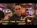 Lagu We had a FIRST TIME craps player roll for us!