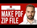 How to Make a PDF Zip File How to Convert PDF to ZIP File
