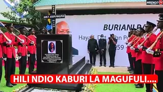 angalia maajabu kwenye kaburi la magufuli