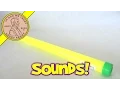 Novelty Yellow Groan Tube Noise Maker Stick