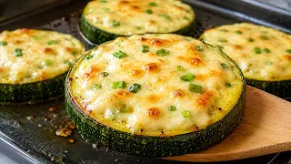 Cheesy Baked Zucchini Rounds with Mozzarella | Easy Zucchini Recipe