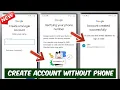 How to Create Gmail Account Without Phone Number Verification 2026 Verify Your Phone Number Google