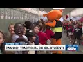 Swanson Traditional School students celebrate after reaching i-Ready stretch goal