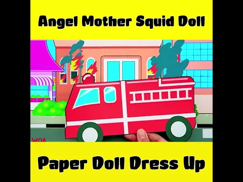 Paper Dolls Dress Up Angel Mother Squid Doll #Shorts