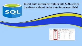 Insert Auto increment values into SQL server database without make a Field auto increment