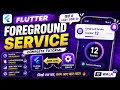 Flutter Foreground Service Tutorial Run App in Background with Notification 2026 IT WALA HINDI