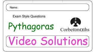 Pythagoras Answers - Corbettmaths