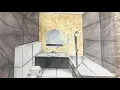 Alcohol Marker rendering bathroom sink coloring Interior design